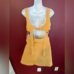 Azura cutout denim dress Gold Photo 2