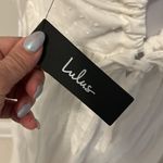 Lulus Chasing Summer White Swiss Dot Tie Back Maxi Dress Photo 7