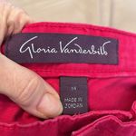Gloria Vanderbilt  Sadie size 14P slim dark pink cropped jeans cuffed or not EUC Photo 9