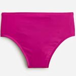 J.Crew Hallie High Waist Full Coverage Bikini Bottom Womens XXS Radiant Fuchsia Photo 3