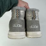Hey Dude  Gray Lea Fur High Top Shoes Size 9 Photo 3
