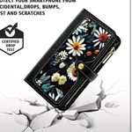 Samsung Galaxy A14 M14 5G Wallet Case Floral Wristlet Black Card Holder FC5 Photo 6