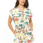 Roots Romper Sea Foam Floral Photo 1