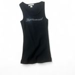 Vintage Rhinestone Embellished Bridesmaid Tank Top‎ Black Size M Photo 2
