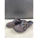 Born Women's Brown Leather Animal Print Clogs/ Shoes Size 7 SKU 4911 Photo 3