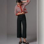 Anthropologie The Colette Black High Rise Cropped Wide Leg Pants size 27 Photo 0