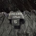 Komarov Black Charmeuse Evening Cocktail Dress with Jacket Size Small New Photo 4