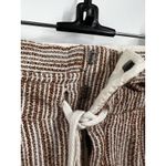 Free People Pants Womens Brown White Light at Sunrise Crop Drawstring Size 6 Photo 4