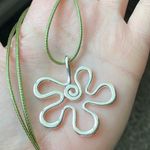 Handmade Kawaii cute retro y2k style gold tone big flower necklace ๐๐๐ Photo 5