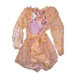 NWT women's Showpo shorts romper orange and pale pink cut out back size 8 Photo 2