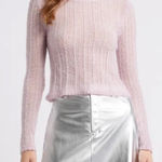 Open Edit Charming Charlie Lilac Knit Sweater Photo 0