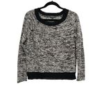 Eileen Fisher Black Melange Linen Twist Sweater XS Photo 1