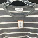 Vestique Grey and white striped  tee Photo 1
