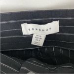 Topshop Dress Pants Straight Leg Trousers Size 6 NEW Black & White Striped Photo 6