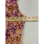 Banjanan Iris Dress XL Monarch Fuchsia Floral Tiered Milkmaid Smocked Maxi Photo 3