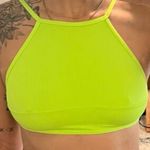 SKIMS Signature Swim High Neck Top - Neon Green, Small, $48 Photo 1