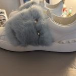 Valentino Garavani White Velcro Fur sneaker Size US 5.5 Photo 2