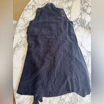 ALLSAINTS NWT  Jayda V Neck Sleeveless Zip Front Black Silk Dress Sz M Photo 9