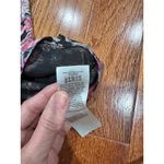 Lucky Brand Womens Floral Print Short Sleeve T Shirt Top M Black Pink Blue Photo 4