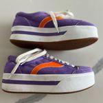 Dolls Kill Delia's Purple Whats My Age Again Platform Skater Sneakers  y2k Photo 4