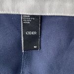 Cider Navy Blue White Lace Trim Collar Button Down Mini Dress Dark Academia Photo 5