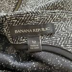Banana Republic Sequin Herringbone Dark Gray Low Back Zipper Tank Size 12 Photo 9