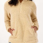 Koolaburra by Ugg  Brushed Back Sherpa Hoodie Pullover Irish Cream size M Photo 0