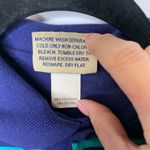 Vintage Navy Blue Green Stripe Polo Sz Small Y2K Photo 2