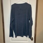 Mai We Care Womens Long Sleeve Surgery Chemo Shirt 3x Navy Dark Blue Snap Photo 3