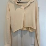 Womens cropped sweatshirt Tan Size XS Photo 1