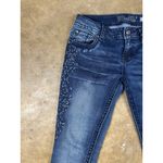 Miss Me Signature Ankle Skinny Jeans Women’s 27 Blue Mid-Rise Embellished Photo 3