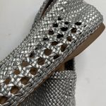 Birdies  The Starling Silver Woven Slip On Vegan Leather Loafers S-002 Sz 12 Photo 6