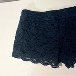 Hollister  Y2K Navy Blue Lace Crochet Lined Low Rise Shorts Size Large Photo 5