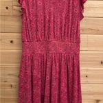 Evereve  Size XS Elena Ditsy Floral V Neck Midi Length Short Sleeve Dress Photo 6