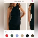 Free People NWT Free-Est Maya Sweater Top - solid black - XS Photo 6