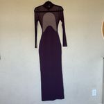 House Of CB HOUSE OF‎ CB XS D-DD  'Safiya' Black Grape Maxi Dress NWOT Photo 13