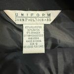 Vintage 90s Black Pleated Button Detail Pencil Skirt John Paul Richard size 12 Photo 2