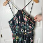 Marchesa Notte Flowering Halter Neck High Low Gown in Black Multi 0 Photo 3