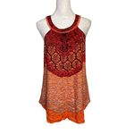 Sundance red & orange floral tank top size 6 Photo 1