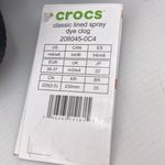 Crocs Black Classic Fur Lined Fuzzy Tie Dye Clogs Men's 4 Womens 6 NWT Photo 9