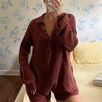 Free People Rust Color Romper Photo 0