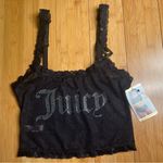 Juicy Couture Rhinestone Logo Lace Sexy Intimates Feminine Cami Top,JC1009|Sz:M Photo 10