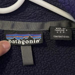 Patagonia VTG Synchilla Fleece Jacket Men's Small Navy Blue Made in USA Vintage Photo 5