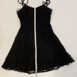 All that jazz Vintage 90’s Black Lace Mini Dress Sz 2 Nylon Rayon Lined Zipper Photo 8
