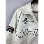 Women’s Mepintang White Leather Sports Jacket Size L Size L Photo 4
