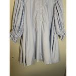Sovere Pleat Smock Mini Shirt Dress Powder Blue Size XS Party Photo 4