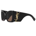 Yves Saint Laurent blaze logo Black Sunglasses Photo 1