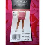 Rafaella NWT XL  Women's Comfort Waistband Pockets Stretch Skort carmine rose Photo 7