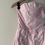 Vineyard Vines Seahorse Print Y2K Strapless Pink mini Dress sand dollar starfish Photo 7