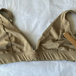 SKIMS  Swim plunge Bikini top, color desert, size XL.‎ Photo 0